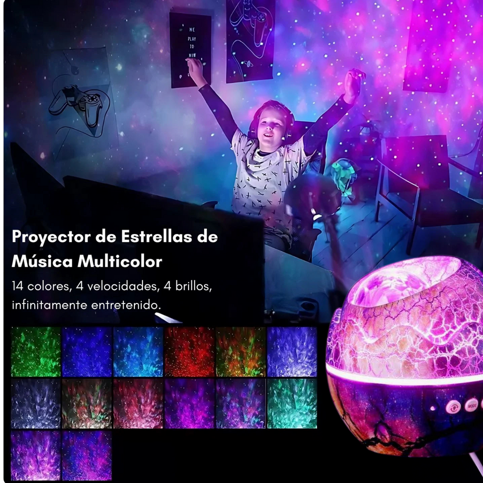 Proyector Huevito de Dinosaurio Galaxy: ¡Convierte tu Habitación en un Cielo Estrellado! 🌌