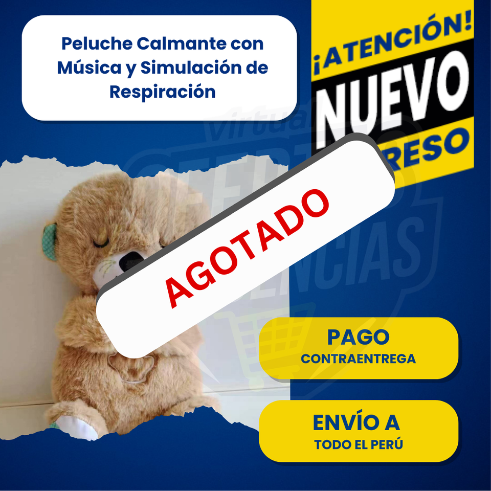 🐨 ¡Dulces sueños asegurados! Peluche Calmante con Música y Simulación de Respiración. 🎶✨